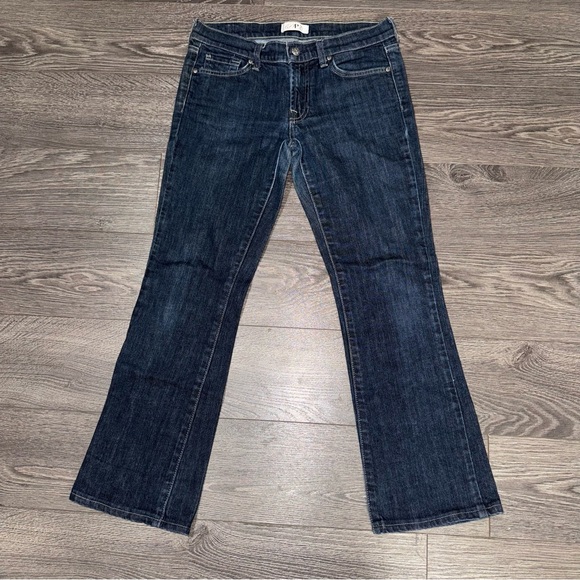 Deluxe Premium Denim Denim - Express DPD Jeans Womens 28 (30) Low Rise Flare Dark Wash Deluxe Premium Denim